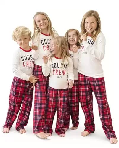 The Children's Place Kids' Family Matching, Christmas Pajama Sets. Fleece Seasonal