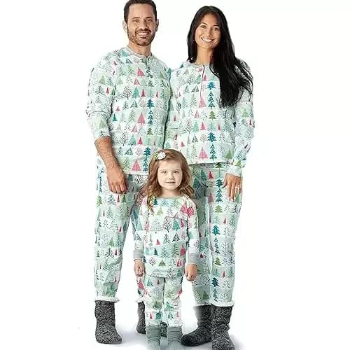 HonestBaby Organic Cotton Holiday Family Jammies Pajamas