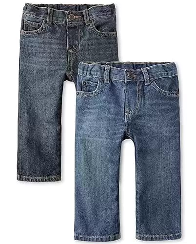 The Children's Place Baby Boys' and Toddler Multipack Basic Straight Leg Jeans