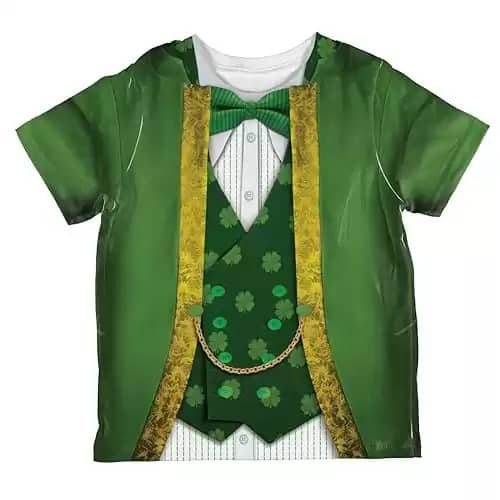 St Patrick's Day Leprechaun Costume All Over Toddler T Shirt