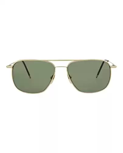 THOM BROWNE TB 103 A-GLD 12K Gold w/ G15-AR Sunglasses